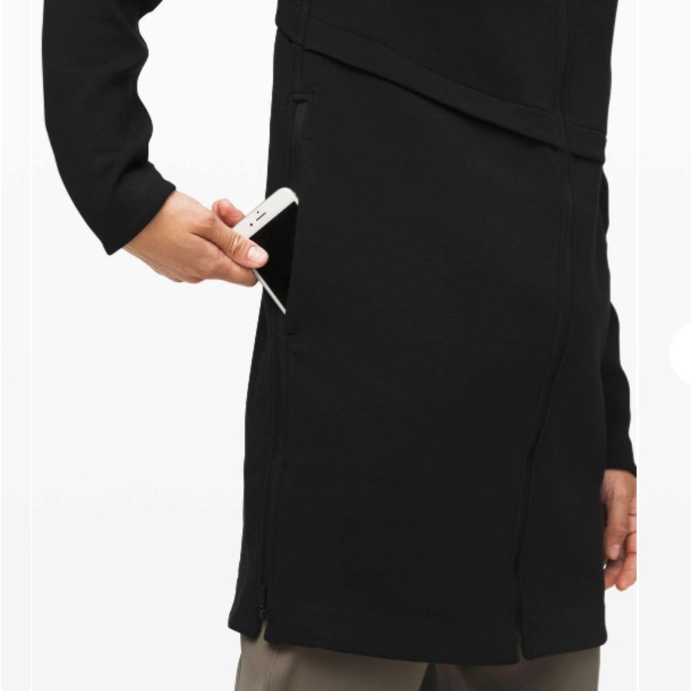 Lululemon long horizons hoodie side zip car coat spacer S nwt - Picture 2 of 11